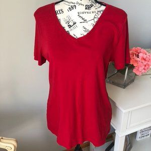 Talbots Red Tee Shirt - L